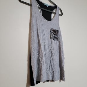 Women's Sequin Pocket Tank